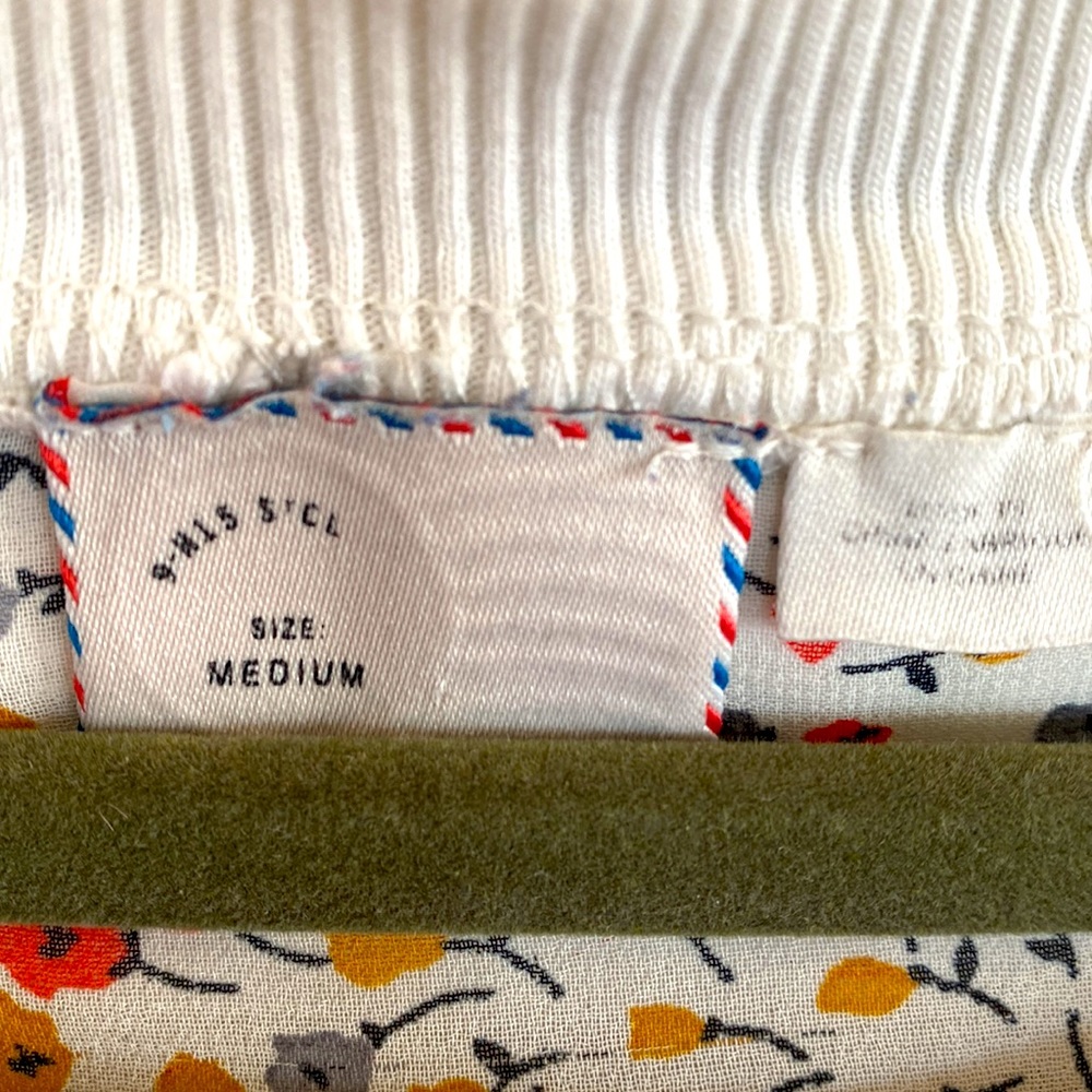 Anthropologie White Patchwork Blouse - image 3